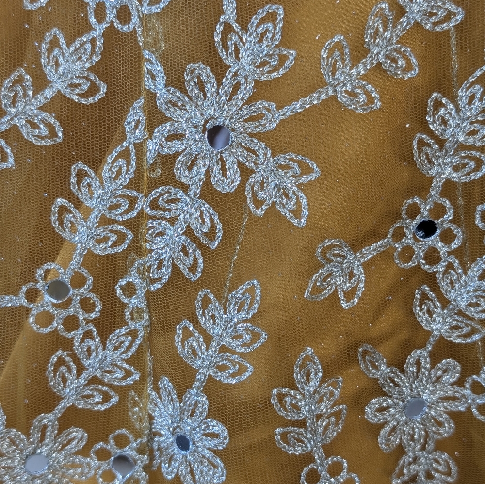 Yellow Embroidered Lehenga - Picture 8 of 16